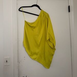 DO+BE Lime One-Shoulder Blouse